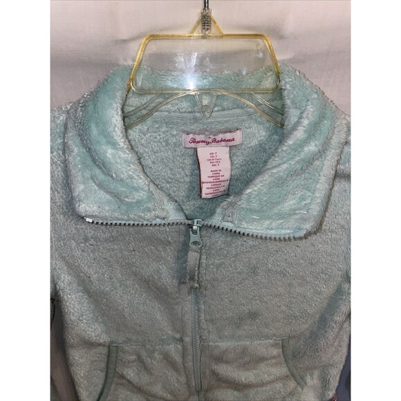 Tommy Bahama Girls Fleece Jacket Size 6-7 Years Mint Green Outdoors School - Picture 3 of 12